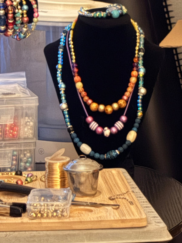 Glass Beaded Necklaces | Multicolour